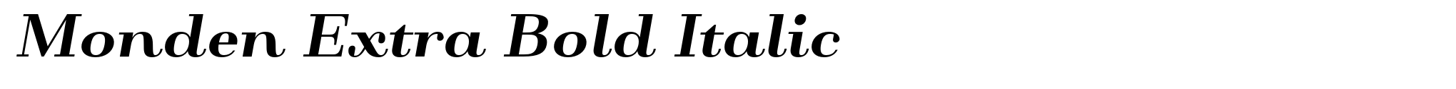 Monden Extra Bold Italic image